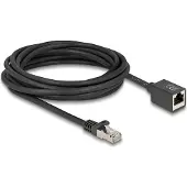 DeLOCK 90318, 5 m, Cat6a, S/FTP (S-STP), RJ-45, RJ-45, Musta
