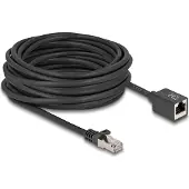 DeLOCK 90323, 10 m, Cat6a, S/FTP (S-STP), RJ-45, RJ-45, Musta