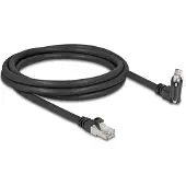 DeLOCK 80918, 2 m, Cat6, S/FTP (S-STP), RJ-45, RJ-45, Musta