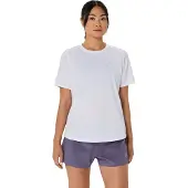 Asics for woman. 2012D170 Core Ss T-shirt white (L), Sport, Synthetic, Running, Multisport, Short sleeve
