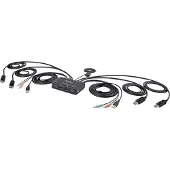 StarTech.com 2-Port Dual-Monitor Cable KVM Switch