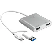 J5CREATE USB-C - Dual HDMI -Moninäytösovitin