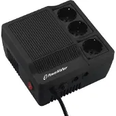 BlueWalker – PowerWalker AVR 600, 50 Hz, 0,6 kVA, 360 W, 3 AC-pistorasia(a), 430 J, 1,7 kg (10120300)