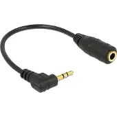 DeLOCK – 2.5mm Male to 3.5mm Female Audio Cable, 14cm (65397)