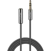 Lindy 35326, 3.5mm, Uros, 3.5mm, Naaras, 0,5 m, Antrasiitti