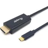 Equip 133412, 2 m, USB Type-C, HDMI-tyyppi A (vakio), Uros, Uros, Suora