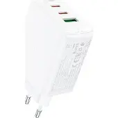 Acefast GaN (2x USB-C / USB-A) 65W biała (A41)