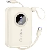 Dudao K14 10000 mAh USB-C / Lightning beżowy