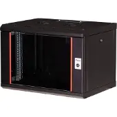 Equip EPM-07-6045-B-CBAA, Seinään asennettava laitekehikko, 7U, Näppäinlukko, Kotelon kiskot, 14,5 kg, Musta