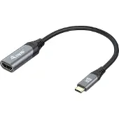 Equip 133492, 0,15 m, USB Type-C, HDMI, Uros, Naaras, Suora