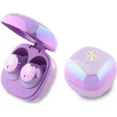 GUESS Iridescent 4G Printed Logo True Wireless kuulokkeet - violetti