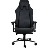 AROZZI Vernazza XL SuperSoft - Pure Black, kangasverhoiltu pelituoli, musta