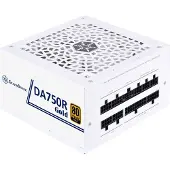 Silverstone 750W DA750R Gold, ATX-virtalähde, 80 Plus Gold, valkoinen