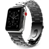 Tech-Protect Apple Watch Ultra 2/Ultra/9/8/SE (2022)/7/SE/6/5/4/3/2/1 Ruostumaton Teräshihna - 49mm/45mm/44mm/42mm - Musta