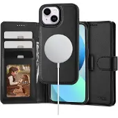 Tech-Protect iPhone 13 2-in-1 lompakkokotelo - Magsafe-yhteensopiva - Musta