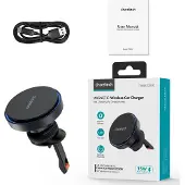 Choetech car holder witch charger Choetech T205-F, 15W (black)