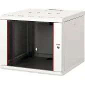 Equip EPM-09-6060-G-CBAA, Seinään asennettava laitekehikko, 9U, Näppäinlukko, Kotelon kiskot, 12,2 kg, Vaaleanharmaa