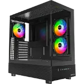 Montech XR Tempered Glass PC-kotelo (musta)