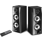 Genius SP-HF2800 BT speaker cabinet, 2.0, 60W, black, remote control, BT 5.0, 3-band, LCD display, TWS support, RCA vstup, Blueto