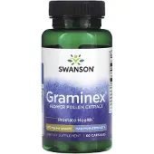 Swanson Health , Graminex kukkien pöly ekstrakti, Suurin vahvuus, 500 mg, 60 kapselia