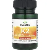 Swanson Health K2-vitamiini 100 mcg - 30 pehmytkapseliä