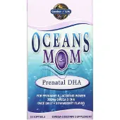 Garden of life , Oceans Mom, Imevyys DHA, Strawberry, 350 mg, 30 Softgels
