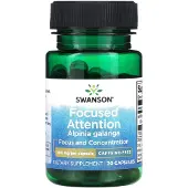 Swanson Health Swansonin, Focused Attention Alpinia Galanga, Caffeine Free, 300 mg, 30 Pilleria