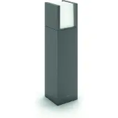 Philips LED-pollarivalaisin Arbour UE, 3 000 K, Musta, Alumiini, Moderni
