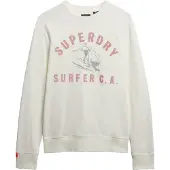 Superdry for man. M2014018A Lo-Fi Outdoors sweatshirt off-white (S), Casual, Cotton