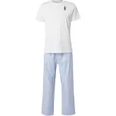 Ralph Lauren Pitkä pyjama vaaleansininen / pueblo / musta / valkoinen