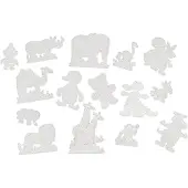 Hama Midi Helmialustat 15-Pack Zoo