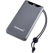 Intenso Powerbank F10000 10000mAh, 20W -varavirtalähde, Harmaa