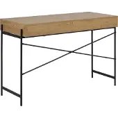 OXM Työpöytä ANGUS 110x50xK75cm, tammi, melamiini, metalli