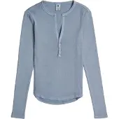 G-Star Deep V-Neck Slim Top - Light blue - Women