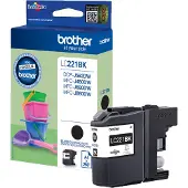 Brother LC-221BK -väriainekasetti, musta, n. 260 sivua