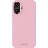 Holdit Silicone iPhone 16 suojakuori (vaaleanpunainen)