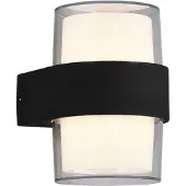 TRIO Molina LED seinävalaisin pyöreä IP54 13cm 2x4,6W 3000K antrasiitti