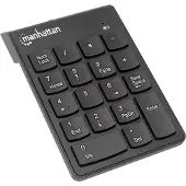 Manhattan Keypad wireless numeric asynchronous 18 keys black