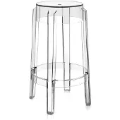 Kartell Charles ghost -jakkara kirkas k 65 cm