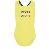 Vivid Uimapuku sininen / sitruuna / musta / valkoinen