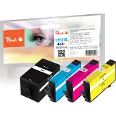 Peach PI300-977, Korkea (XL) värintuotto, Musta, Syaani, Magenta, Keltainen, 31 ml, 12 ml, 4 kpl, Monipakkaus