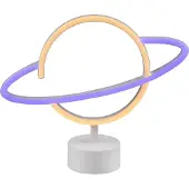 RL LIVE YOUR LIGHT Planet LED pöytävalaisin 1,6W 24cm valkoinen