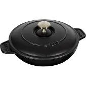 Staub uunivuoka valurauta kannella pyöreä Ø20 cm Musta