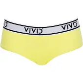 Vivid Bikinihousut 'Mix&Match' sitruuna / vaaleanharmaa / musta / valkoinen