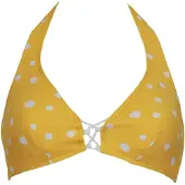 Vivid Bikinitoppi keltainen / offwhite
