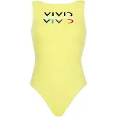 Vivid Uimapuku keltainen / punainen / musta / valkoinen
