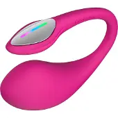 Lovense Lush 4 - Kuulavibraattori, tehokas, LED-valoilla, etäseksiin, vesitiivis, silikoninen, fuksia