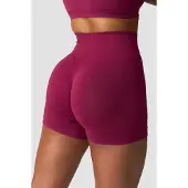 ICANIWILL Smooth Seamless Midi Shorts Magenta Rose