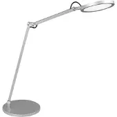 FABAS LUCE Led pöytävalaisin Regina, himmennettävä, Alumiini/harmaa/sinkki, Työhuone/toimisto, Metalli, Moderni