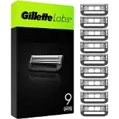 Gillette Labs -vaihtoterät, 9 kappaletta